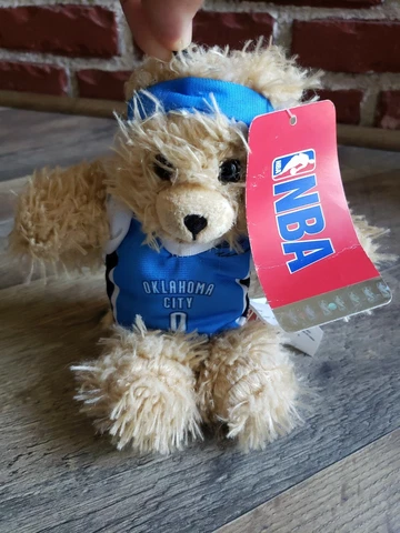 OKLAHOMA CITY WESTBROOK STUFFED PLUSH TOY BEAR, #0 JERSEY NBA New 9” A24 Cover