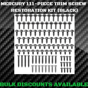 1966+ Mercury Capri Interior Exterior Molding Engine Bay Trim SCREW KIT Black - Picture 1 of 2
