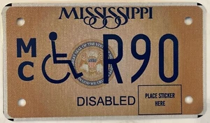MOTORCYCLE vanity BMW R90 license plate R90S Wheelchair 900cc Sports Tourer MC - Picture 1 of 9