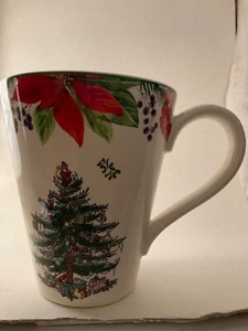 Vintage Spode Christmas Tree 2019 Annual Mandarin Mug Poinsettia UVP 40,14 $ Neu - Bild 1 von 4