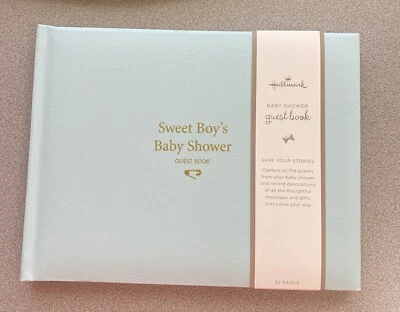 It's A Boy! Baby Shower Guest Book ~ Sweet Boy's Baby Shower ~ Blue Theme - Image 1 of 4