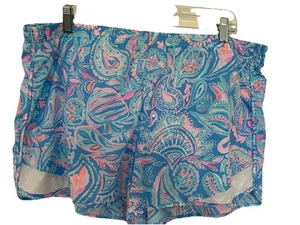 Lily Pulitzer Luxletic Paisley Size Extra Large XL Shorts Tennis Pickleball Golf - Picture 1 of 11