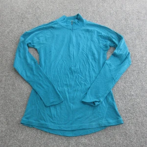 Smartwool Pullover Damen Medium türkis blau Viertelreißverschluss Langarm Basisschicht - Bild 1 von 15