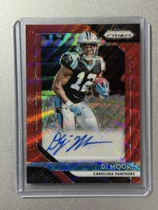 DJ Moore Carolina Panthers Panini Prizm NFL 2018 RED WAVE ROOKIE AUTO SP /199 - Picture 1 of 10