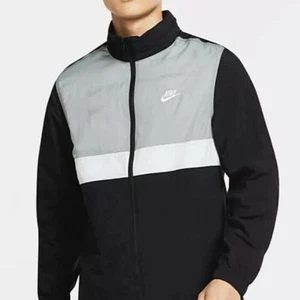 NWT men’s XXLT XXL tall nike NSW colorblock woven windbreaker jacket CU4309-100 - Picture 1 of 6