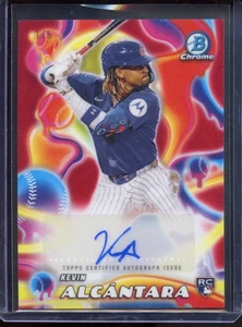 2025 Bowman Chrome Kevin Alcantara - Melt Mashers Auto - Red Refractor /5 RC - Picture 1 of 2