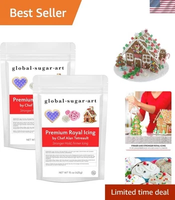 厨师 Alan Tetreault Royal Icing Mix - 白色 - 容易混合饼干 — 第 1/4 张图片