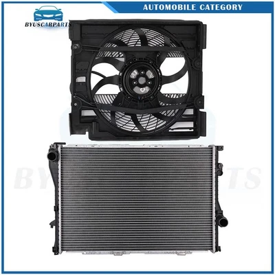 Kit ventilador radiador motor eléctrico BMW 525i 530i 2001 2002 2003 Foto 1 de 4