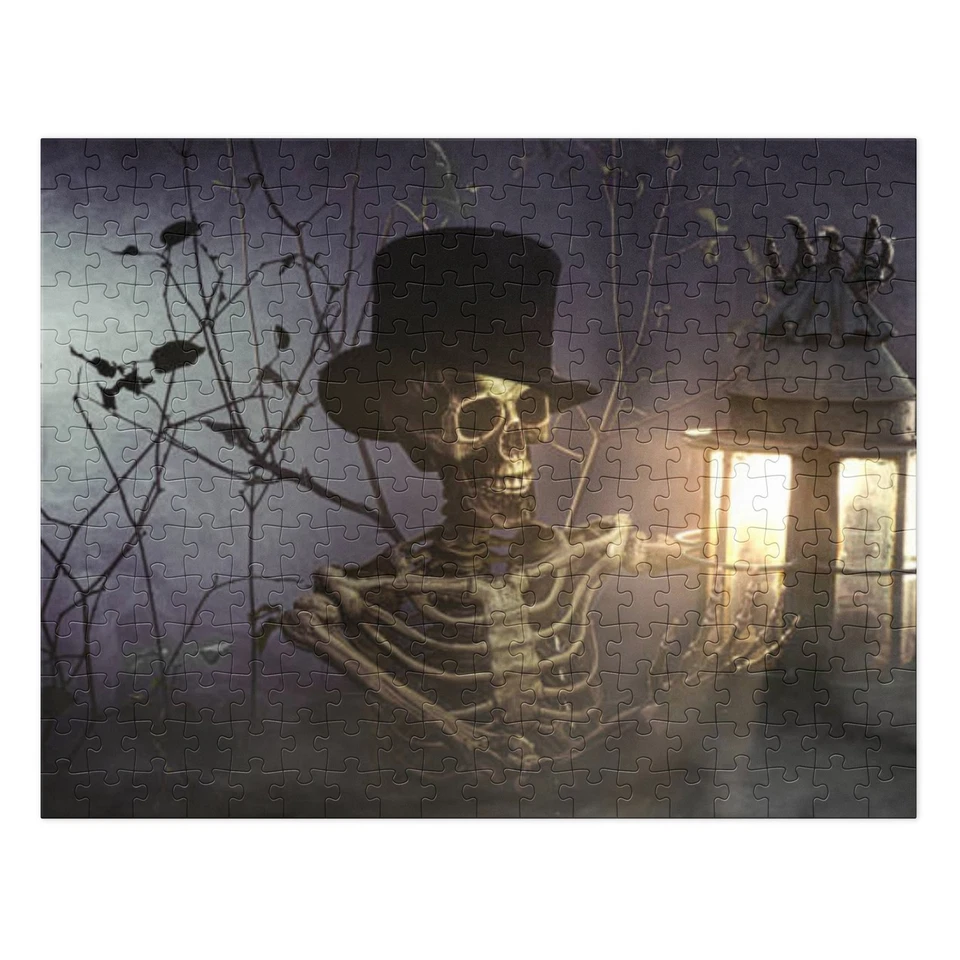 Bare Bones Haunted Tours, Esqueleto Halloween, Rompecabezas con Lata Foto 1 de 1