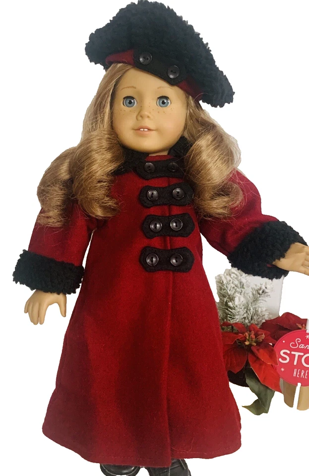 Victorian Winter Coat & Hat for American Girl 18" Doll Clolthes Accessories Fit - Image 1 of 4