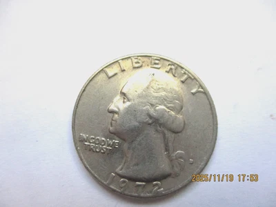 1972 D QUARTER ERRORS( D )IS TINY AND FILLED IN  LIBERTY,1975,ARE IN THE RIM - Image 1 of 4