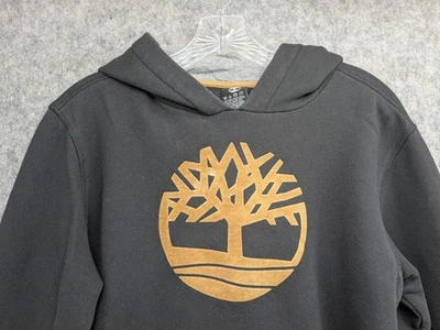 Timberland Hoodie Youth XL 18-20 Hoodie  Sweatshirt Black Gold Tree Fleece - Image 1 of 4