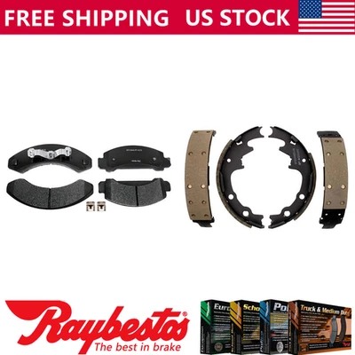 Front Rear Kit Metallic Brake Pads & Brake Shoes For 1987 Ford Bronco II - Image 1 of 4