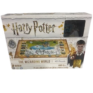 Harry Potter The Wizarding World 4D Puzzle 892 Pieces Ages 8+ 3D Models Map Game - Picture 1 of 6