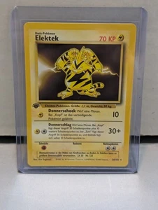 1st Edition Electabuzz (Elektek) 20/102 - NM - German Base Set Pokemon Card - Picture 1 of 2