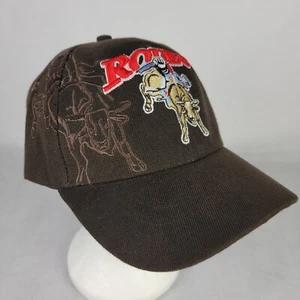 Cowboy Rodeo hat baseball cap  retro vintage hook & loop - Picture 1 of 8