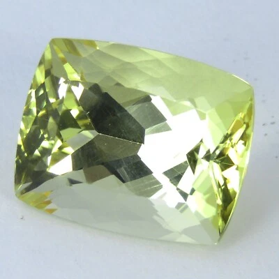 13.67Cts Stunning Natural Yellow Scapolite Cushion Cut Loose Gemstone From India - Image 1 of 4