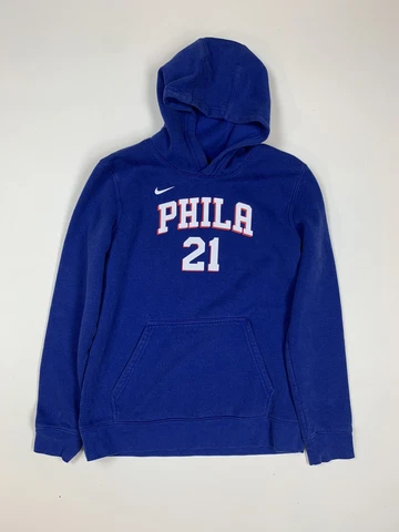 Nike NBA Philadelphia 76ers Joel Embiid Hoody XL Boy Youth Sweatshirt Basketball Cover