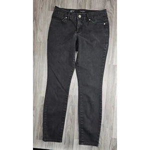 Nine West Womens Size 6 / 28 R Cigarette Fit Skinny Leg Black Grey Denim Jeans - Picture 1 of 11