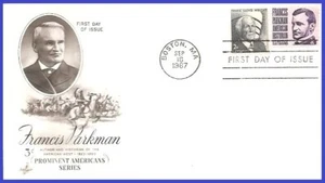 USA3 #1281 U/A ARTCRAFT FDC Combo2 Francis Parkman - Imagen 1 de 1