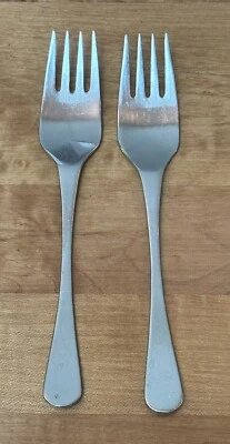 2 Splendide  ARTISTE  Salad Forks 6.5"  Stainless Vietnam - Image 1 of 4