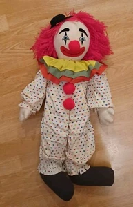 Large Vintage Lillian Vernon Clown Doll 24" - Picture 1 of 7