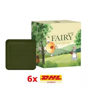 6x Fairy Scrub gluta soap Glutathione Whitening Green tea white clear aura skin - Picture 1 of 10