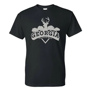 Georgia Deer Arch - Camiseta Orgullo Estatal Ciudad Natal - Negra - Imagen 1 de 7
