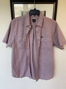 NWT OBEY Casual Mens Shirt Cotton Short Sleeve Button Up Medium M - Picture 1 of 3