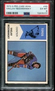 1974 O-PEE-CHEE (OPC) WHA Hockey # 49 Vaclav Nedomansky PSA 6 +++ - Picture 1 of 2