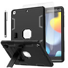 For iPad 9th Generation 10.2" Case Heavy Duty Shockproof Cover+Screen Protector
