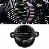 Motorrad Luftfilter Ansaug System für Harley Sportster 1200 883 Aluminum Schwarz