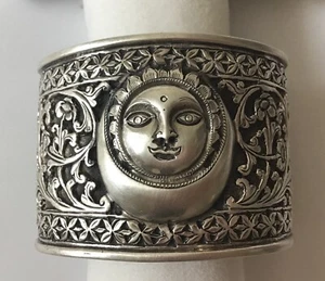 Brazalete Brazalete Vintage Raro Nativo Americano Plata Esterlina Gran Diseño - Imagen 1 de 10