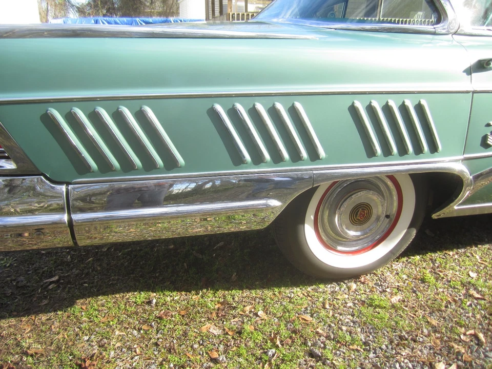 1958 Buick Limited Rear Fender Louvre. Die Cast Chrome. OEM #4728201 - Image 1 of 1