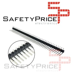 5 x Tira 40 Pines Macho 2,54 mm Acodados 90º Electronica Arduino - Imagen 1 de 2