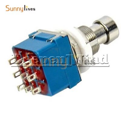 1/2/5/10PCS 3PDT 9pin Guitar Effects Pedal Box Stomp Foot Metal Switch Bypass - Bild 1 von 4