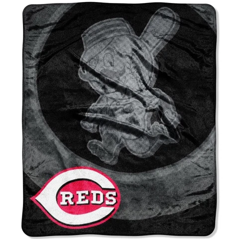 **NEW** MLB  CINCINNATI REDS 50x60 Stadium Royal Plush Raschel Throw Blanket Cover