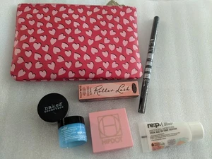 Lot Of 6 Makeup Items With Ipsy Glam Bag kokie Benefit Naked Belif Hipdot REP - Picture 1 of 24