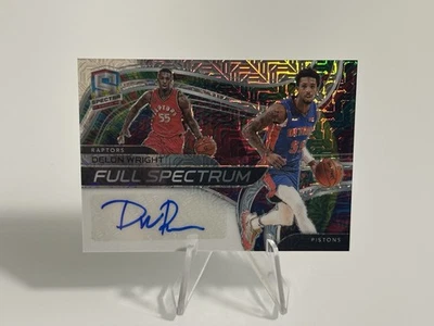2020 Panini Spectra Basketball Delon Wright Full Spectrum Auto #/25 - Image 1 of 2