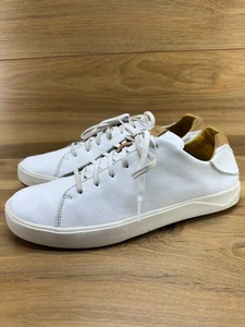 Tenis informales con cordones Olukai Lae ahi li ili de cuero blanco para hombre 13 EU 46 - Imagen 1 de 12