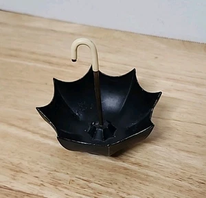 Metall schwarz Vintage Regenschirm Aschenbecher Ring Halter Schmuck Schale #565 - Bild 1 von 4