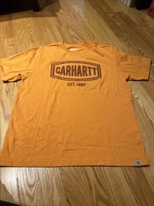 Carhartt Goldy Orange Men’s L T-Shirt, Loose Fit - Picture 1 of 8