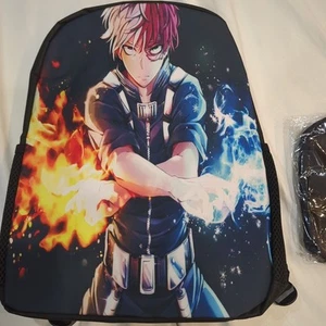 My Hero Academia Shoto Todoroki Flame & Cold Backpack Lunch bag Bioworld Anime - Picture 1 of 11