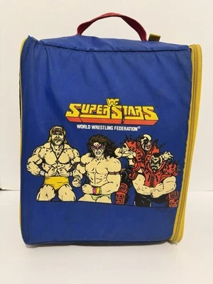 Estuche de juguetes Wiz WWE WWF Superstars 1991, bolsa de libros, figuras Hasbro LJN Hulk Hogan Foto 1 de 4