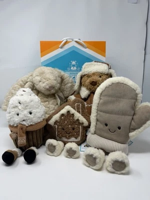 Jellycat Ski Club FULL Set LA Exclusive Free Shipping Same Day And Gift Bag - Image 1 of 4