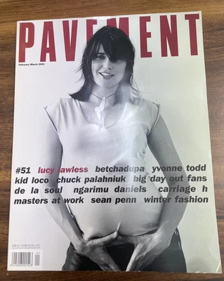 Pavement Magazine Lucy Lawless Xena Feb/March 2002 Issue 51 Rare - Image 1 of 2