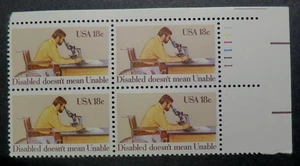 1925 MNH 1981 18c International Disabled Year PB handicapped Easter Seals work - Picture 1 of 1
