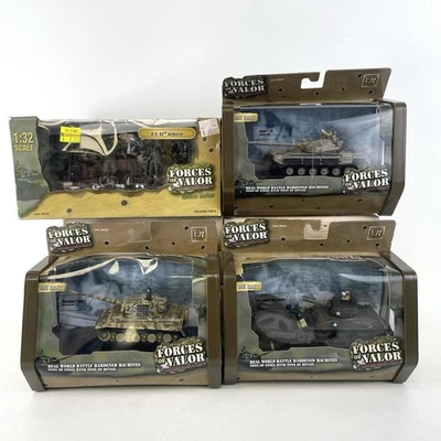 Fuerzas del Valor EE. UU. 82º M4A1 Sherman Iraquí T-72 Tigre Alemán 1 Tanque Diecast 1:72 Foto 1 de 4