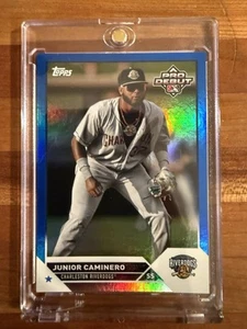2023 TOPPS PRO DEBUT -BLUE FOIL #PD139 JUNIOR CAMINERO 96/150 - Picture 1 of 3