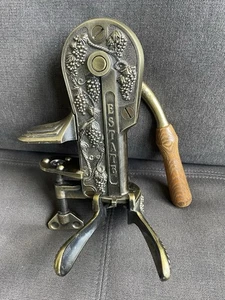 Roger Estate Brass Table Top Corkscrew Wine Bottle Opener - Picture 1 of 13